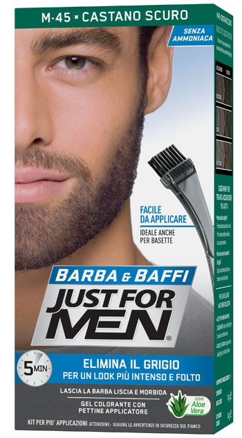 JUST FOR MEN BARBA & BAFFI M45 CASTANO SCURO 51 G - Farmacianumberone.it