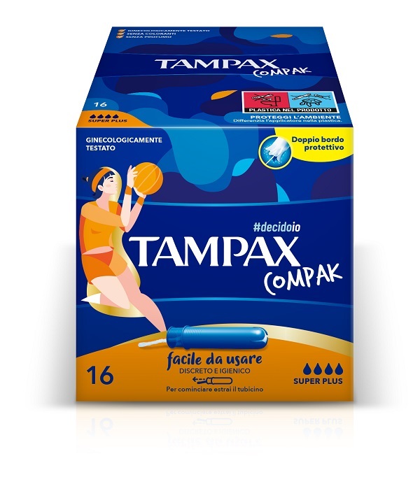 TAMPAX COMPAK ASSORBENTE INTERNO SUPER PLUS 16 PEZZI - Farmacianumberone.it