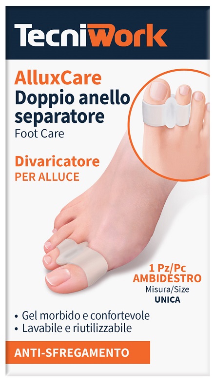ALLUX CARE SEPARATORE E DIVARICATORE PER ALLUCE A DOPPIO ANELLO - Farmacianumberone.it