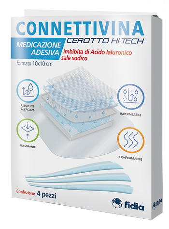 CEROTTO CONNETTIVINA HITECH 10 X 10 CM 4 PEZZI - Farmacianumberone.it
