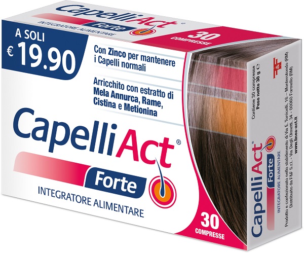 CAPELLI ACT FORTE 30 COMPRESSE - Farmacianumberone.it