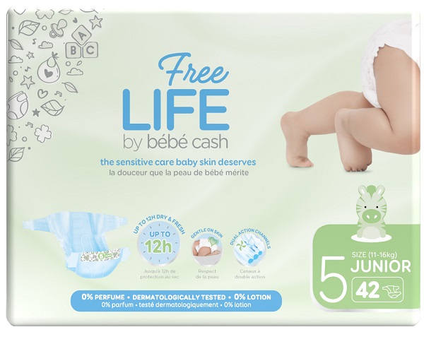 FREELIFE BY BEBECASH JUNIOR TAGLIA 5 11-25 KG GIROVITA 41-62 CM 42 PEZZI - Farmacianumberone.it