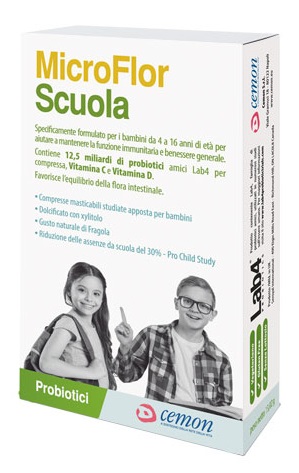 MICROFLOR SCUOLA 30 CAPSULE MASTICABILI - Farmacianumberone.it
