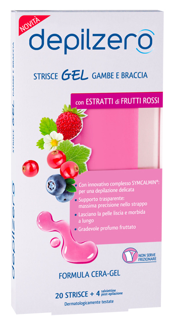DEPILZERO STRISCE GEL GAMBE BRACCIA 20 PEZZI - Farmacianumberone.it