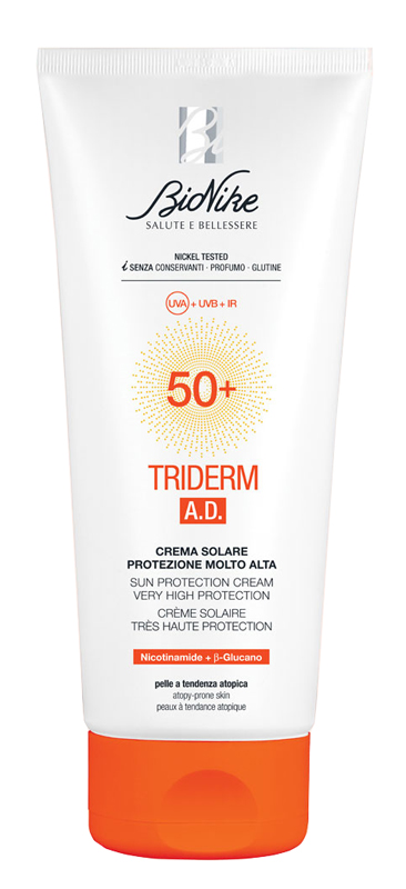 TRIDERM AD CREMA SOLARE SPF50+ 200 ML - Farmacianumberone.it