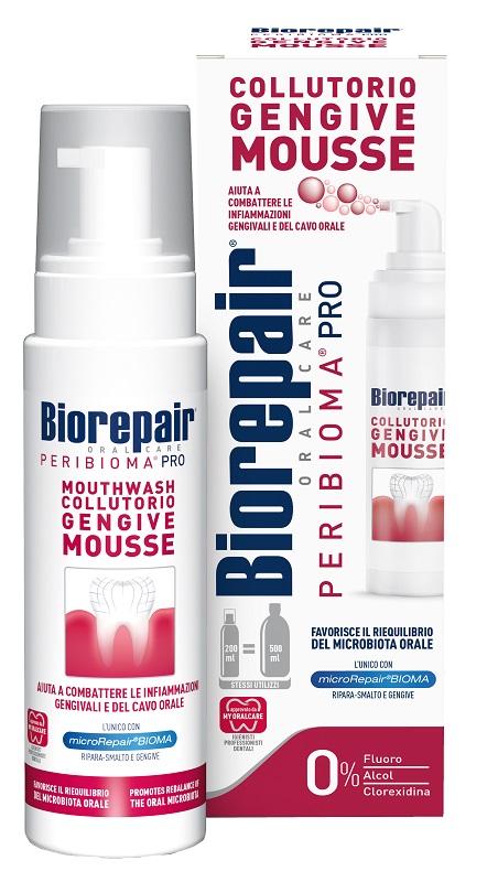 BIOREPAIR ORAL CARE PERIBIOMA PRO COLLUTORIO GENGIVE MOUSSE 200 ML - Farmacianumberone.it