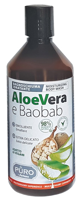 PURO BAGNOSCHIUMA ALOE E BAOBAB 500 ML - Farmacianumberone.it