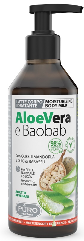PURO LATTE E CORPO ALOE E BAOBAB 250 ML - Farmacianumberone.it