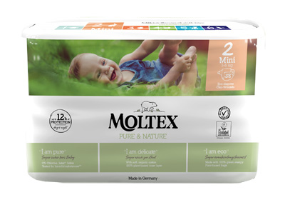PANNOLINI MOLTEX PURE & NATURE MINI 3-6 KG TAGLIA 2 38 PEZZI - Farmacianumberone.it