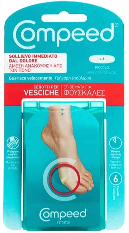 COMPEED CEROTTI PER VESCICHE PICCOLO 6 PEZZI - Farmacianumberone.it