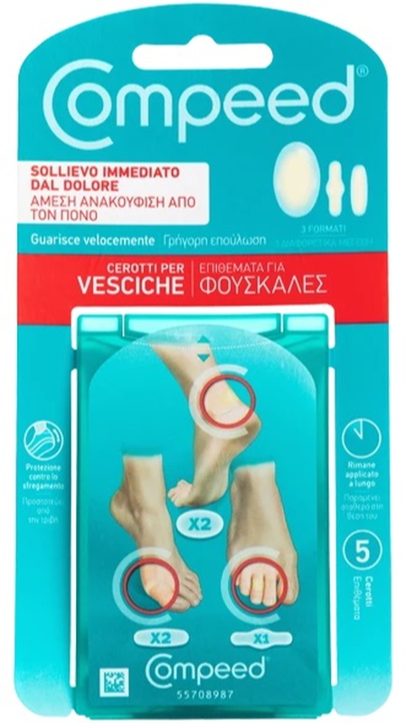 COMPEED CEROTTI PER VESCICHE MISTO 5 PEZZI - Farmacianumberone.it