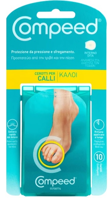 COMPEED CEROTTI PER CALLI INTERNO DITA 10 PEZZI - Farmacianumberone.it