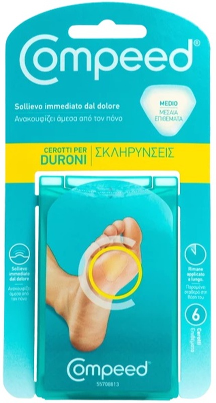 COMPEED CEROTTI PER DURONI MEDIO 6 PEZZI - Farmacianumberone.it