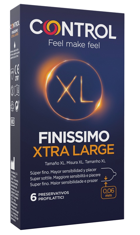 CONTROL FINISSIMO XTRA LARGE 6 PEZZI - Farmacianumberone.it
