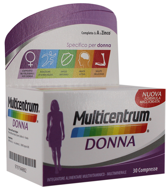 MULTICENTRUM DONNA 30 COMPRESSE - Farmacianumberone.it