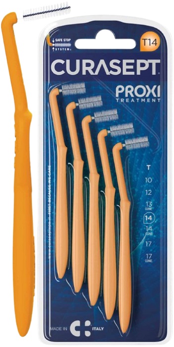 CURASEPT PROXI ANGLE P08 ARANTIO CHIARO/TANGERINO 5 PEZZI - Farmacianumberone.it