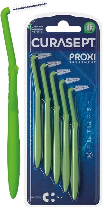 CURASEPT PROXI ANGLE P09 VERDE CHIARO/LIGHT GREEN 5 PEZZI - Farmacianumberone.it