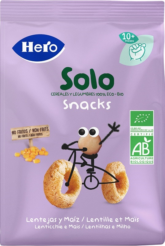 HERO SOLO SNACK LENTICCHIE MAIS 100% BIO 50 G - Farmacianumberone.it