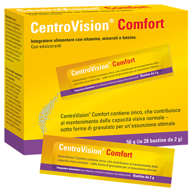 CENTROVISION COMFORT 28 BUSTINE GUSTO ARANCIA - Farmacianumberone.it