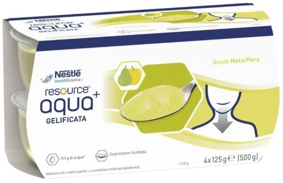 RESOURCE AQUA ACQUA GELIFICATA+APPLEPEAR CUP 6 4X125 G - Farmacianumberone.it