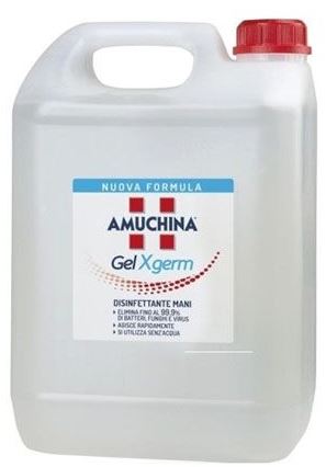 AMUCHINA GEL X-GERM DISINFETTANTE MANI 5 LITRI - Farmacianumberone.it