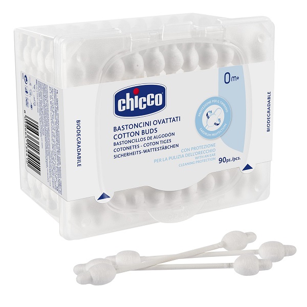CHICCO BASTONCINI COTONATI 90 PEZZI - Farmacianumberone.it