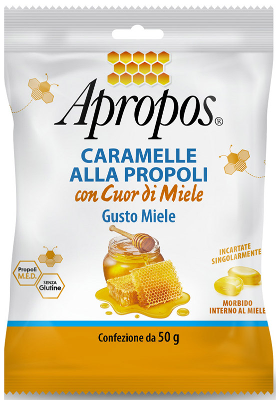 APROPOS CARAMELLE DURE MIELE CUOR DI MIELE 50 G - Farmacianumberone.it