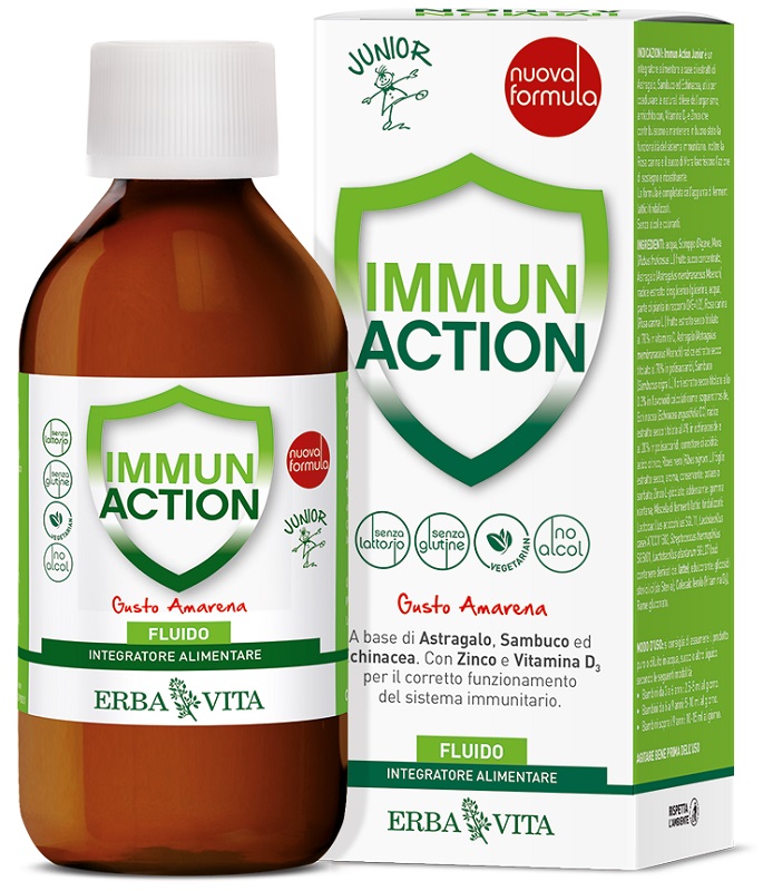 IMMUN ACTION FLUIDO JUNIOR 200 ML - Farmacianumberone.it