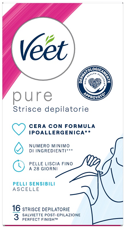 VEET STRISCE ASCELLE IPOALLERGENICHE 16 PEZZI - Farmacianumberone.it