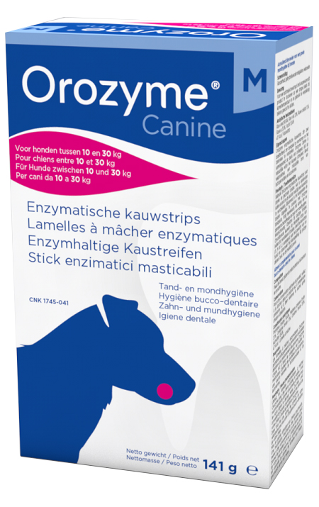 OROZYME CANINE STRISCE ENZIMATICHE MASTICABILI PER CANI DI TAGLIA MEDIA - Farmacianumberone.it