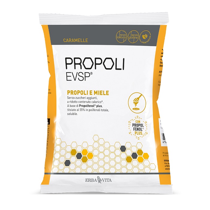 PROPOLI EVSP CARAMELLE PROPOLI MIELE 65 G - Farmacianumberone.it