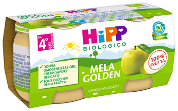 HIPP BIO OMOGENEIZZATO MELA GOLDEN 2 X 80 G - Farmacianumberone.it