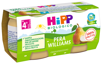 HIPP BIO OMOGENEIZZATO PERA WILLIAMS 2 X 80 G - Farmacianumberone.it