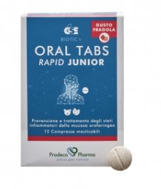 GSE ORAL TABS RAPID JUNIOR FRAGOLA 12 COMPRESSE - Farmacianumberone.it