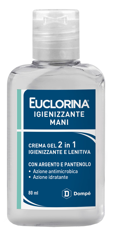 EUCLORINA IGIENIZZANTE MANI CREMA GEL 80 ML - Farmacianumberone.it