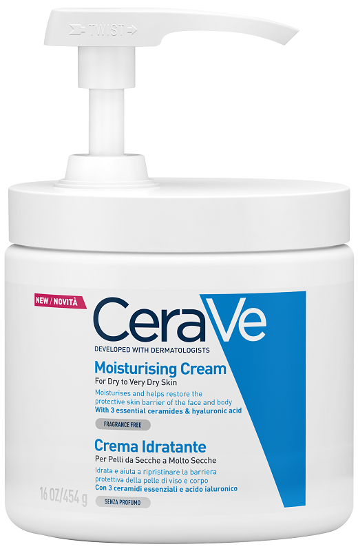 CERAVE CREMA IDRATANTE PER PELLI DA SECCHE A MOLTO SECCHE 454 G PUMP - Farmacianumberone.it