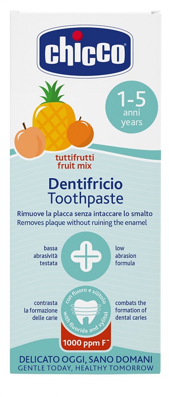 CHICCO DENTIFRICIO TUTTIFRUTTI DA 1 A 5 ANNI CON FLUORO - Farmacianumberone.it