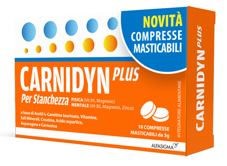 CARNIDYN PLUS 18 COMPRESSE MASTICABILI - Farmacianumberone.it