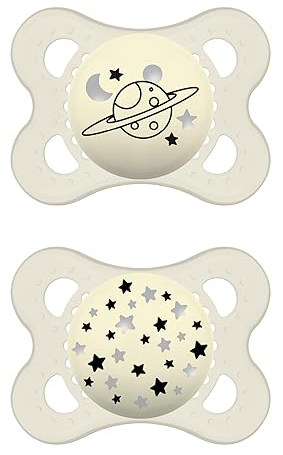 MAM SUCCHIETTO ORIGINAL NIGHT 2-6 MESI SILICONE NEUTRO 2 PEZZI - Farmacianumberone.it