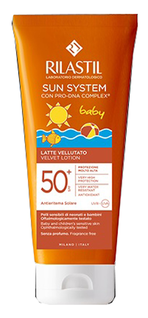 RILASTIL SUN PPT SPF 50+ BABY LATTE VELLUTO 200 ML - Farmacianumberone.it