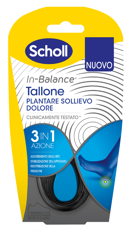 SCHOLL PLANTARE TALLONE S 2 PEZZI - Farmacianumberone.it