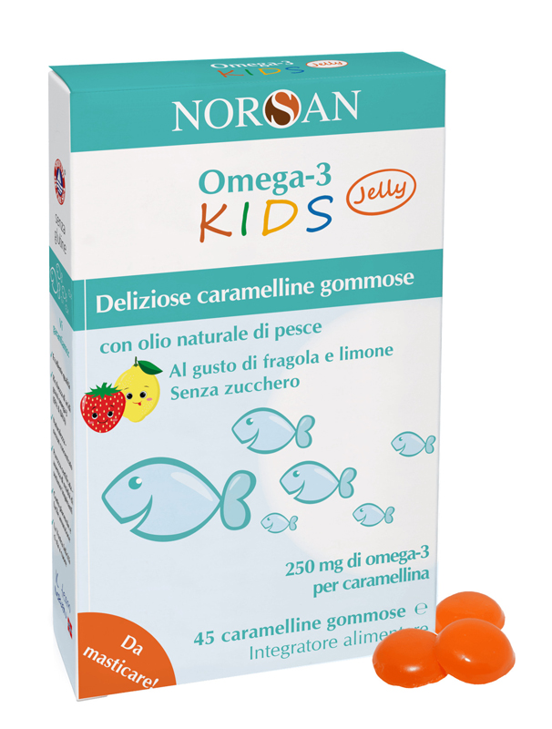 NORSAN OMEGA 3 KIDS 45 CARAMELLINE GOMMOSE - Farmacianumberone.it