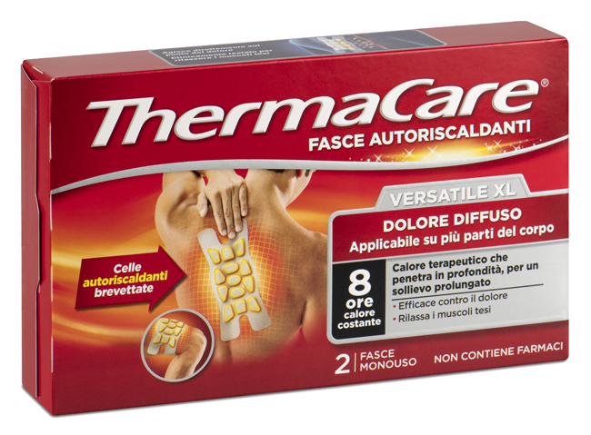 FASCIA AUTORISCALDANTE VERSATILE THERMACARE XL 2 PEZZI - Farmacianumberone.it