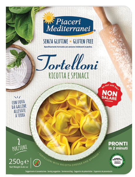 PIACERI MEDITERRANEI TORTELLONI RICOTTA SPINACI 250 G - Farmacianumberone.it
