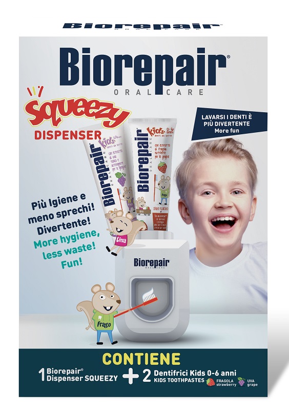 BIOREPAIR SQUEEZE DISPENSER + 2 KIDS 50 ML - Farmacianumberone.it
