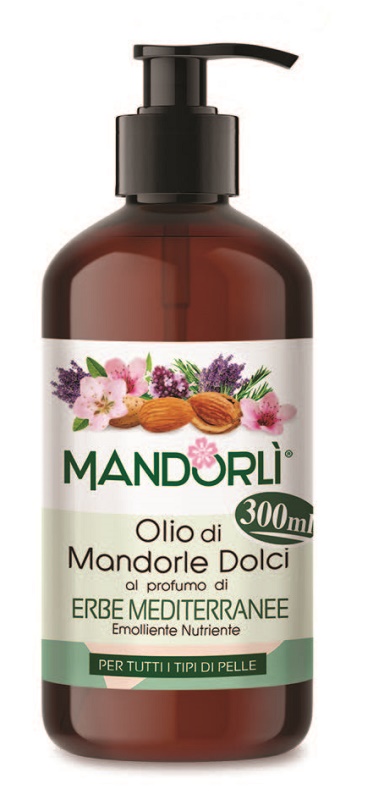 MANDORLI ERBE MEDITERRANEE OLIO CORPO 300 ML - Farmacianumberone.it