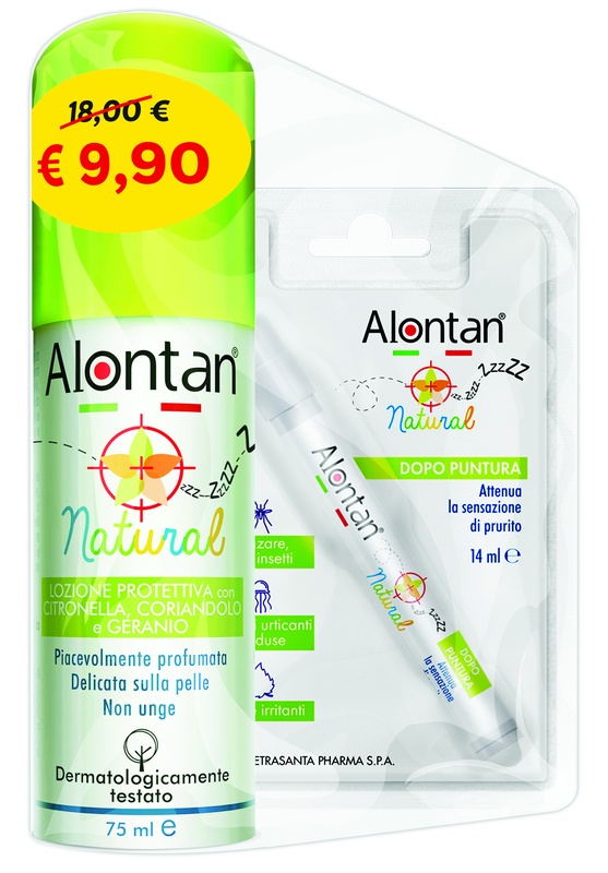 BI PACK NATURAL SPRAY 75 ML + AFTERBITE DOPO PUNTURA 14 ML - Farmacianumberone.it