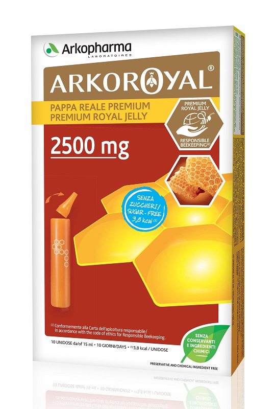 ARKOROYAL PAPPA REALE 2500 MG SENZA ZUCCHERO 10 FIALE - Farmacianumberone.it