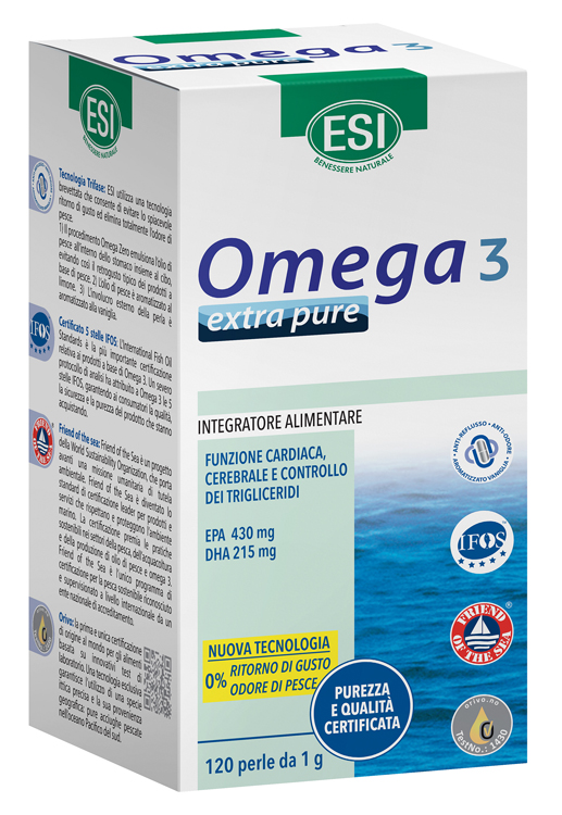 ESI OMEGA 3 EXTRA PURE 120 PERLE - Farmacianumberone.it