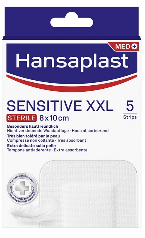CEROTTO HANSAPLAST SENSITIVE XXL 5 PEZZI - Farmacianumberone.it